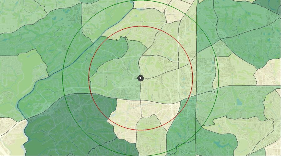 Sandy Springs, Georgia - Median Household Income by Census Tract